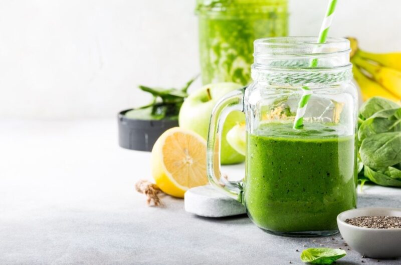 Smoothie verde con proteína vegetal Puori